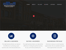 Tablet Screenshot of mainstreetbusinessbrokers.com